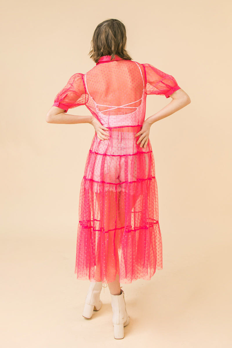 Stella Coverup - Hot Pink